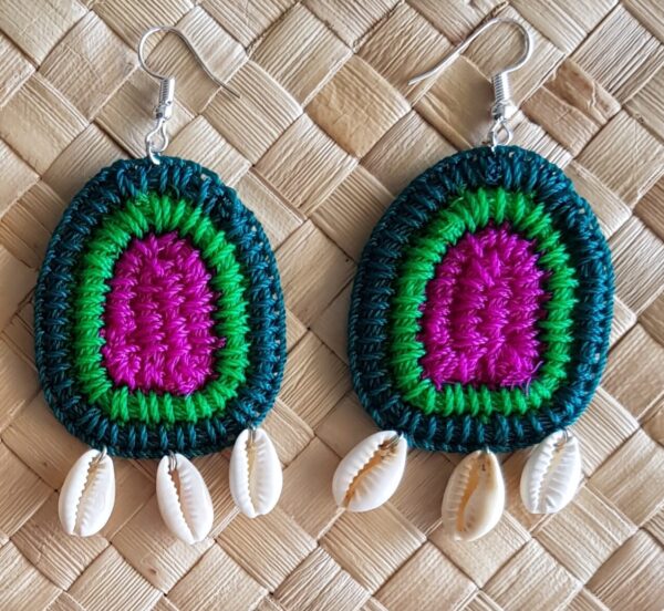 Hand woven earrings by Maryann Talia Pau. Weaving projects, AUSTRALIA ONLY. Shop now. Includes postage.